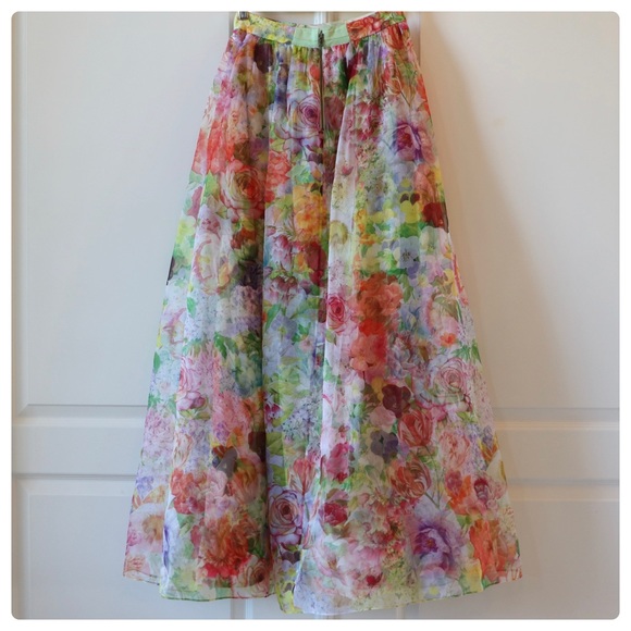 ALICE + OLIVIA Dixie Maxi Skirt - Picture 16 of 17